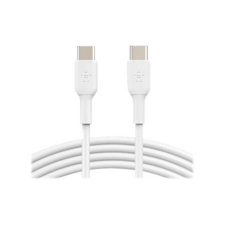 Belkin BOOST CHARGE 1m USB Type-C Cable - Durable, Fast Charging, and Sleek White Design